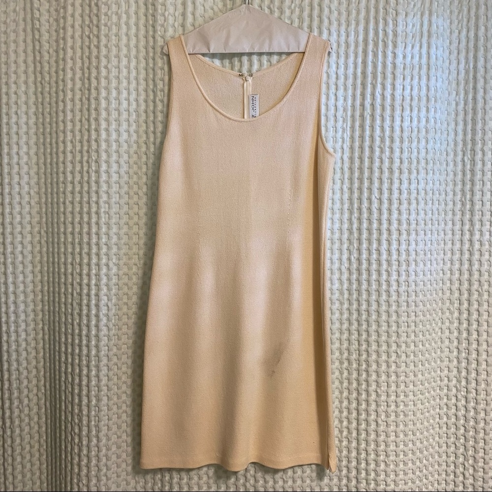 Cream St. John Collection Shell Dress - Size 12